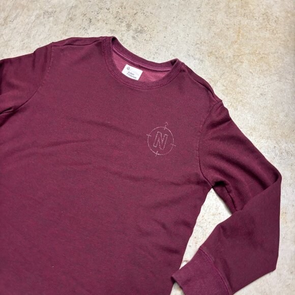 Askov Finlayson Sweatshirt Medium Maroon Terry Pullover - Picture 2 of 7